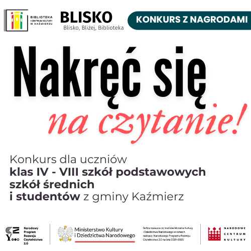 Konkurs: „Nakręć się na czytanie!”