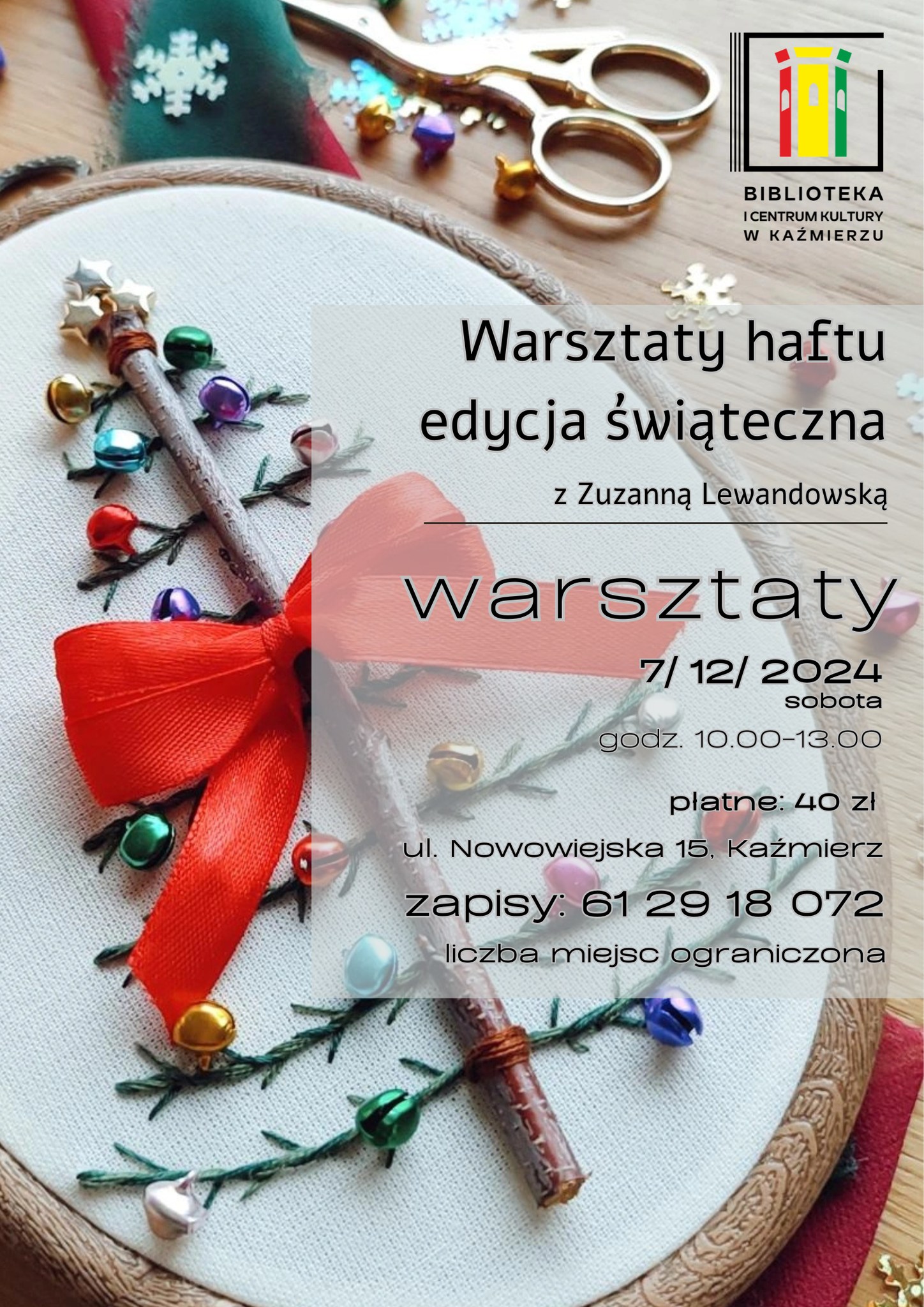 Warsztaty Haftu – Świąteczna Edycja