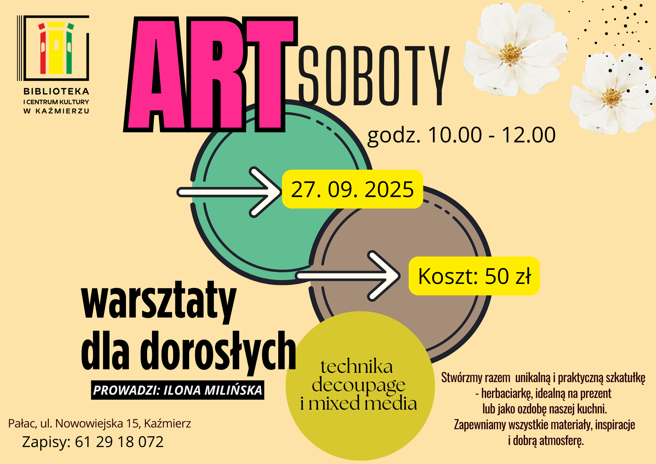 Warsztaty Decoupage dla dorosłych
