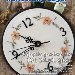 Noworoczne warsztaty haftu – Haftowany zegar Rozpocznij nowy rok kreatywnie! Zapraszamy na podwójne zajęcia haftu, podczas których stworzysz haftowany zegar – wyjątkową, ręcznie wykonaną ozdobę do domu. Terminy: 10 i 24.01.2026 (soboty) Godz.: 10:00–13:00 Miejsce: Pałac, ul. Nowowiejska 15, Kaźmierz Prowadzenie: Zuzanna Lewandowska Temat: Haftowany zegar Koszt miesięczny warsztatów: 100 zł