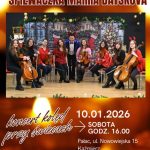 Kwartet smyczkowy śpiewaczka Mariia Datskova 10.01.2026 sobota godz. 16.00 darmowe wejściówki do odbioru w Pałacu, ul. Nowowiejska 15, Kaźmierz rezerwacja telefoniczna: 61 29 18 072 Kaźmierz Pałac, ul. Nowowiejska 15 koncert kolęd przy świecach