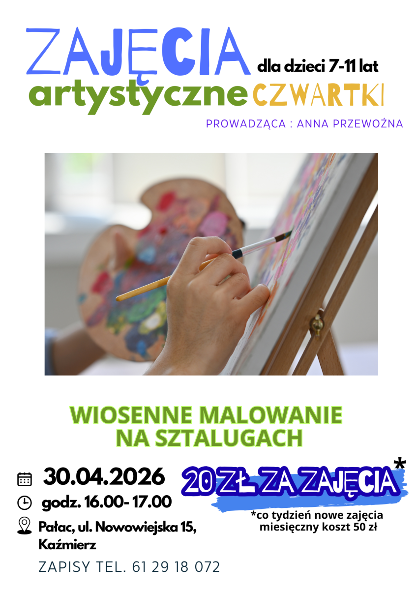 Wiosenne malowanie na sztalugach