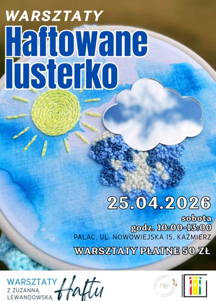 Haftowane lusterko